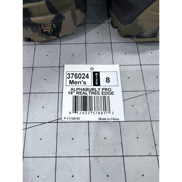 LaCrosse Men's Alphaburly Pro Insulated Waterproof Hunting Boots Sz. 8 Realtree - Picture 6 of 9